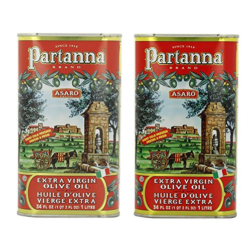 Extra Virgin Olive Oil 1 Liter Can (Pack of 2) Q3581
