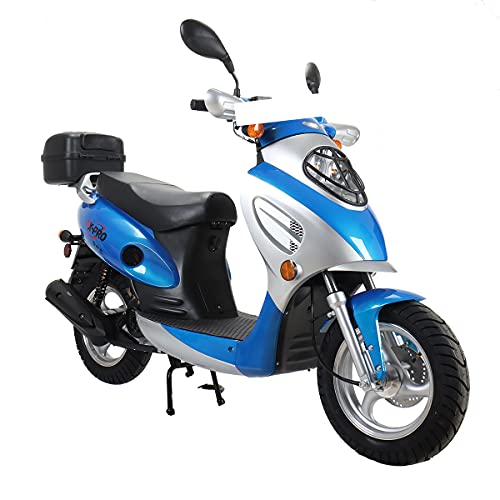 Red 50cc Moped with 10" Aluminum Wheels T609209