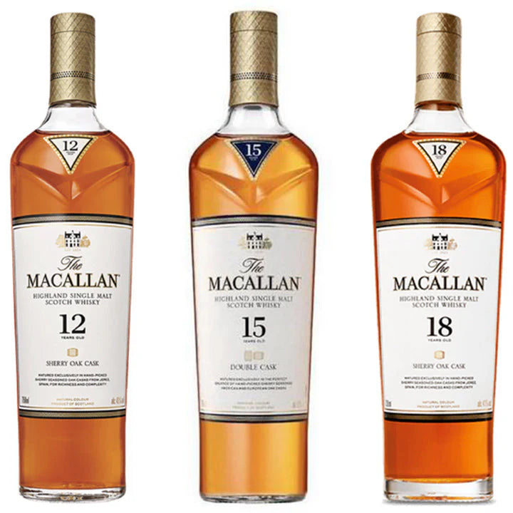 Double Cask 12, 15, & 18 Years Old Scotch Bundle D301069