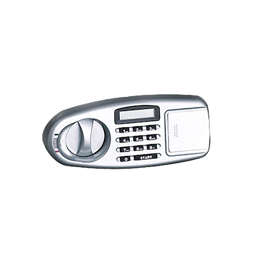 Gray Fireproof Electronic Lockbox with Keypad and Interior Shelf G913542