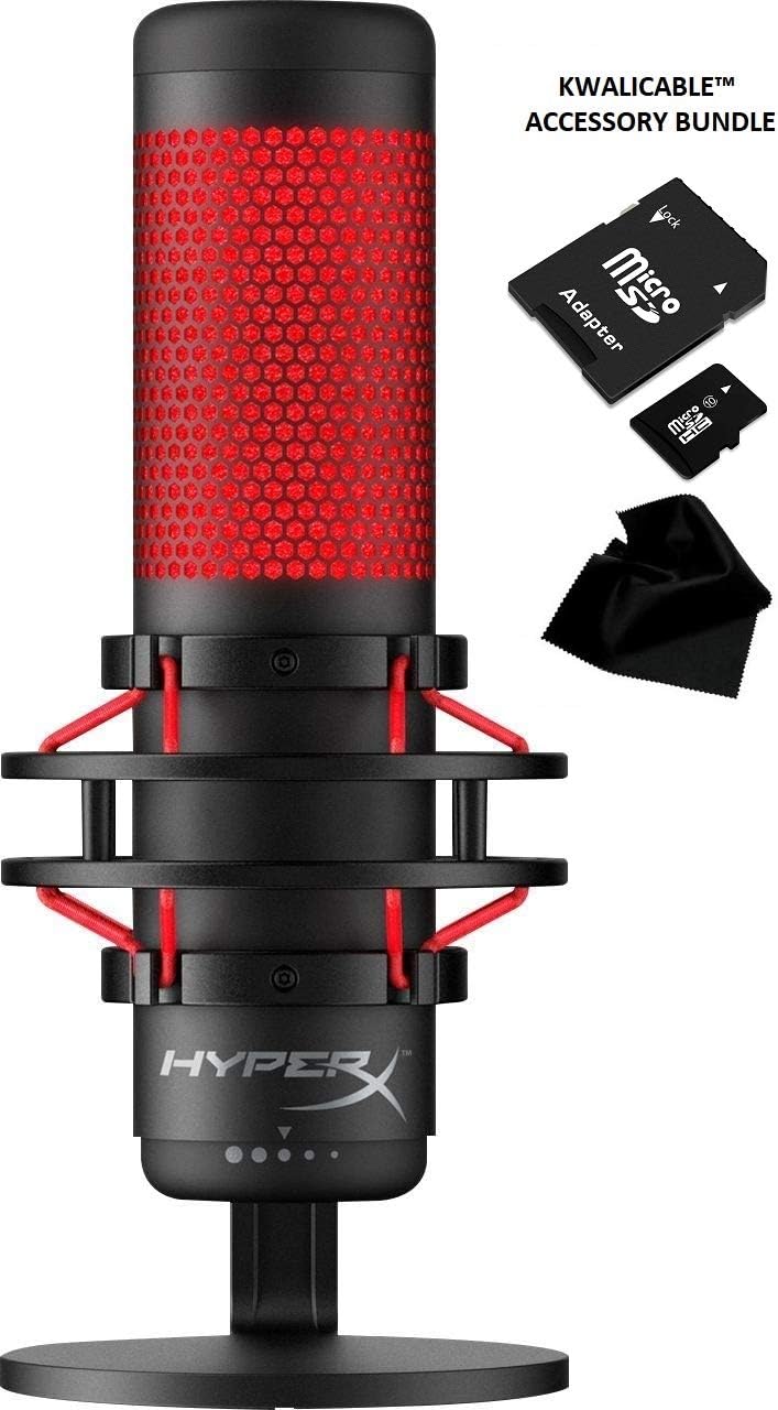 Red Black Electret Condenser Microphone with Pop Filter and Shock Mount E186