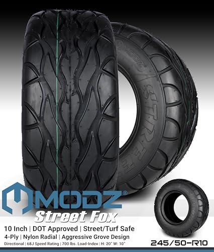 Set of Four 20x10-R10 Radial Golf Cart Tire R16404