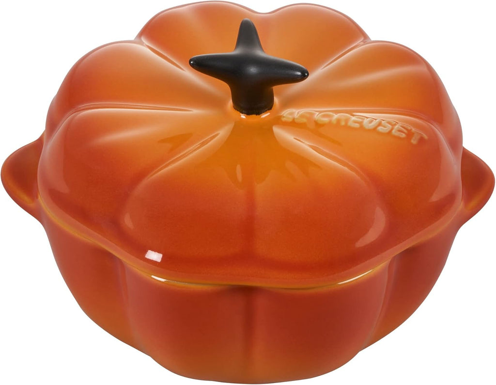 Stoneware Figural Pumpkin Petite Cocotte, 12oz, Persimmon E322