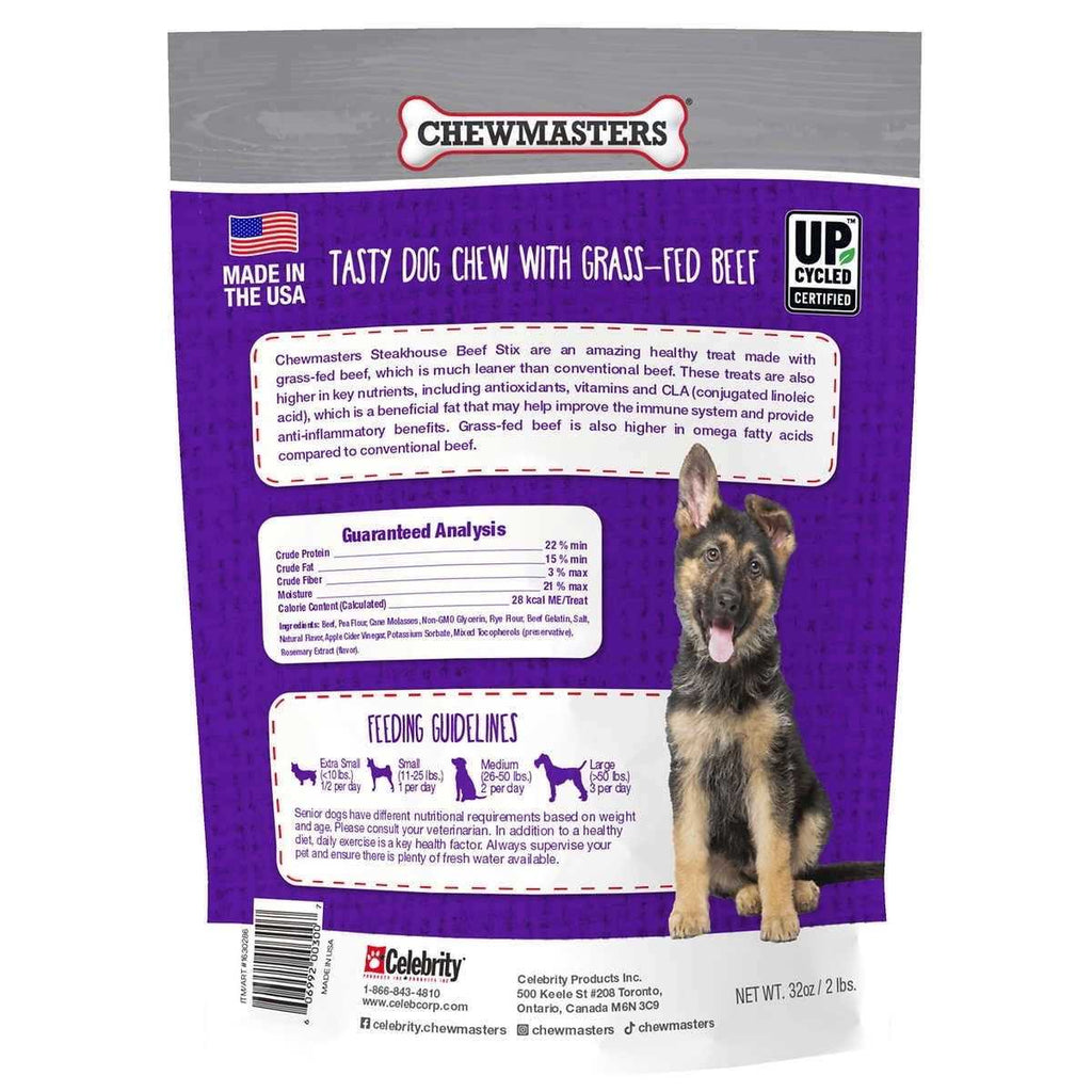Chewmasters Steakhouse Beef Stix Dog Treats B609139