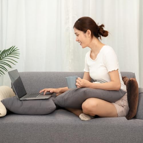 Gray Fleece Lumbar Support Pillow G87792