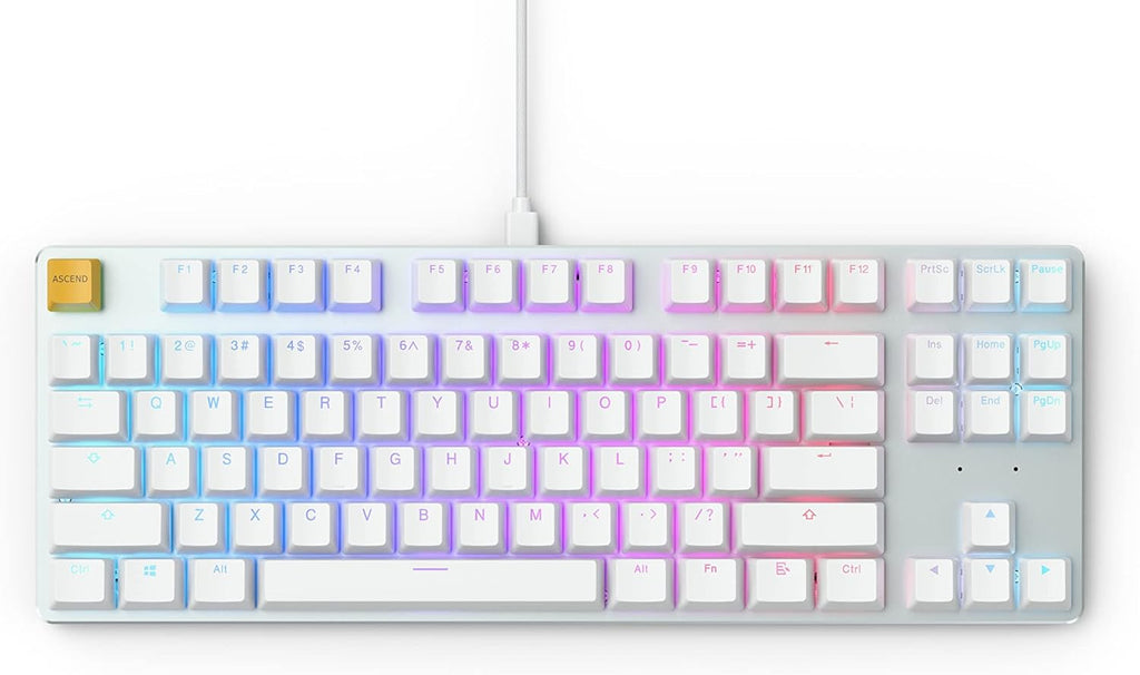 TENKEYLESS 87 Key RGB LED Backlit Mechanical Keyboard with Brown Switches T8750