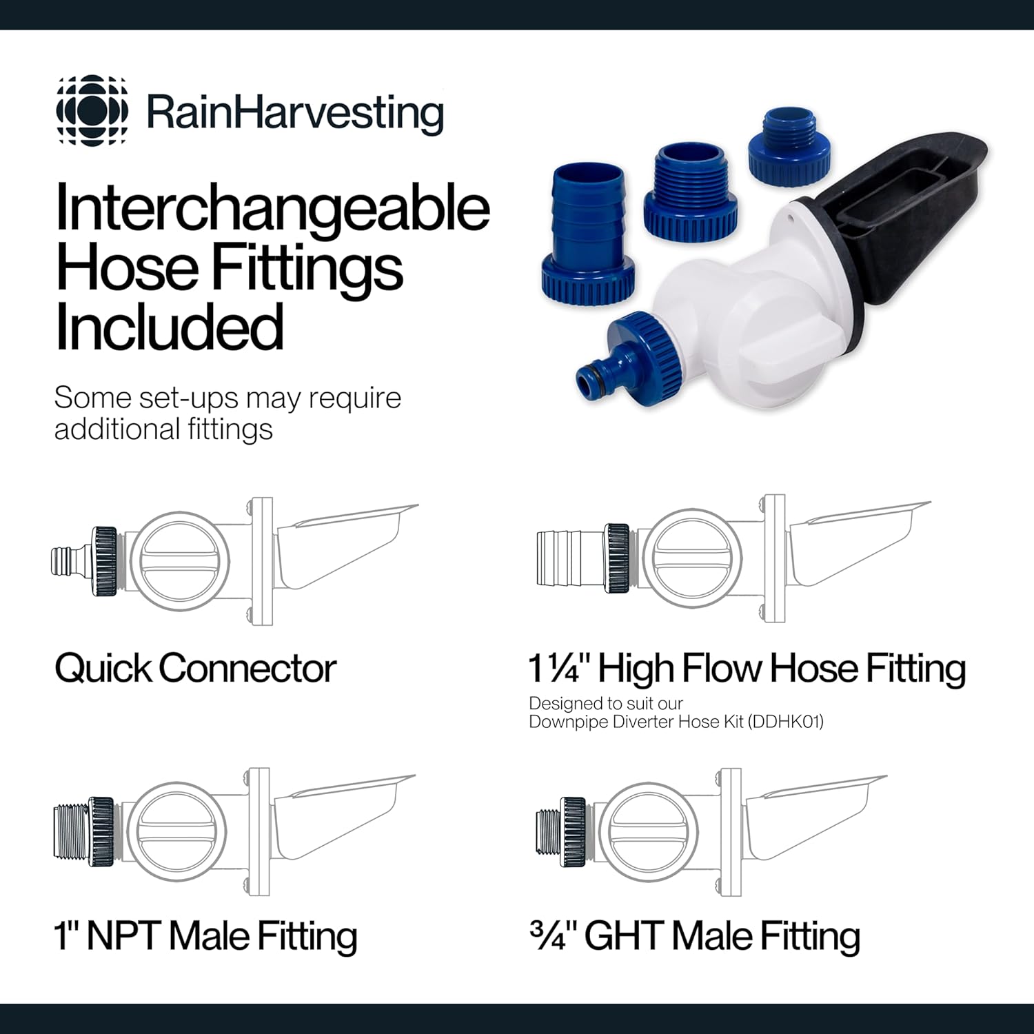 Rectangular Downspout Diverter for 2" x 3" Pipe Y602