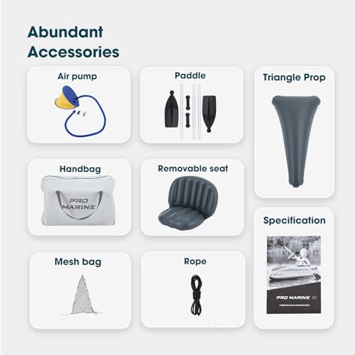 1 Person Inflatable Kayak Set with Adjustable Seats and Backrest, Air Pump and Carry Bag B409