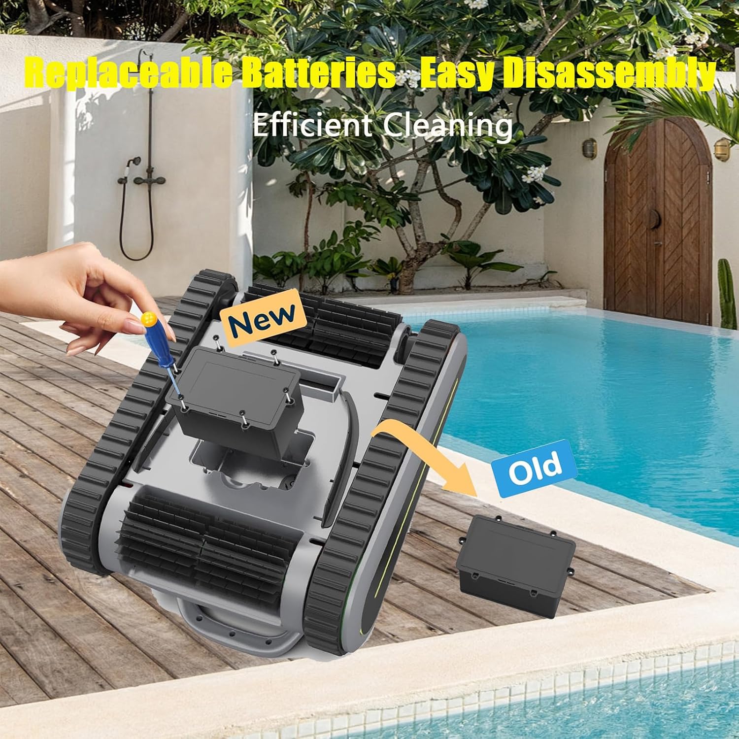 Cordless Robotic Pool Vacuum C133296
