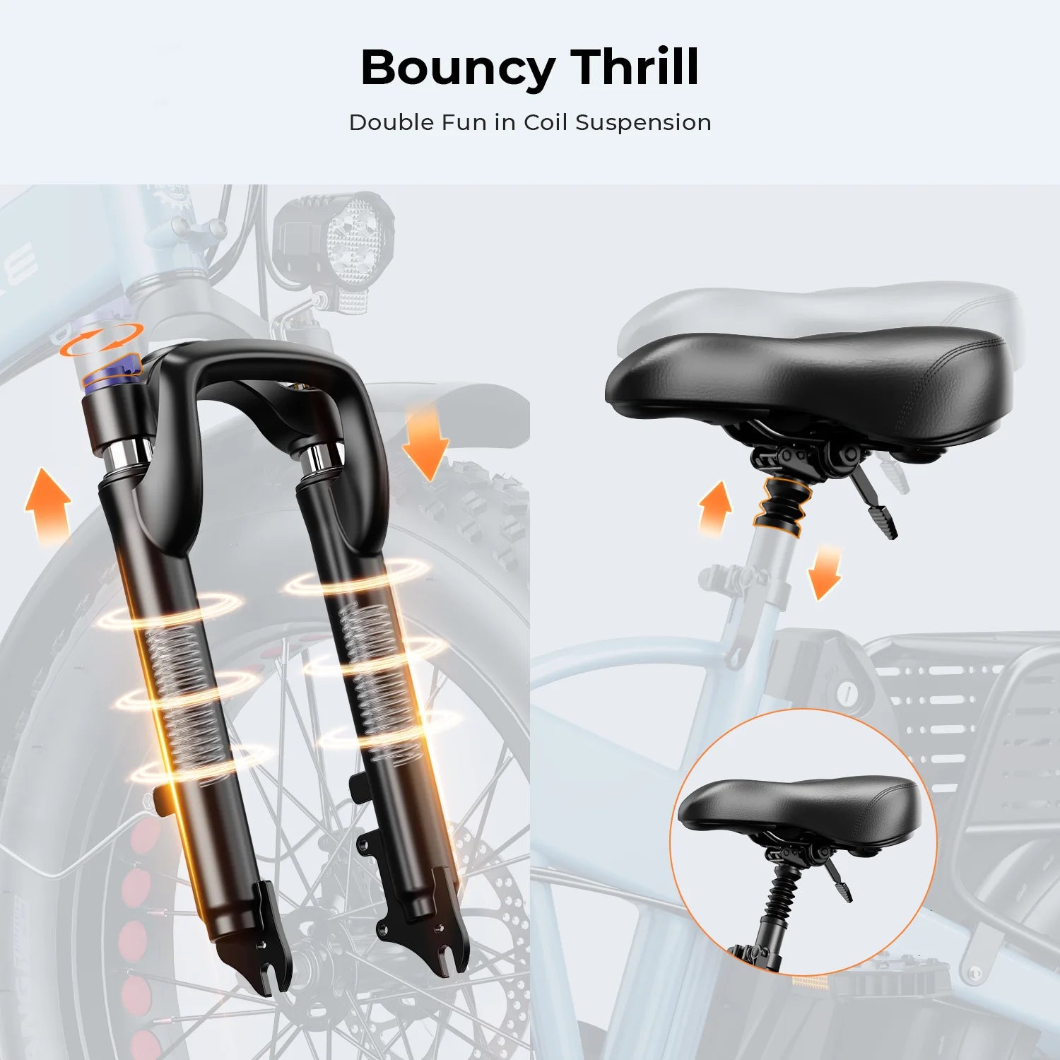 Foldable Electric Bike with 48V 12.5AH Removable Battery G4962