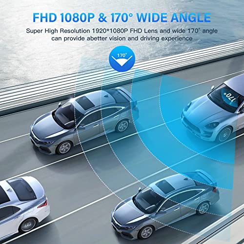 1080P Full HD Dash Car Camera with 3.4" IPS Display U518
