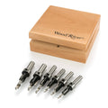 6-Piece Carbide-Tipped Countersink Set with Brad Point Pilots B34750
