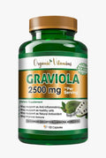 Graviola Soursop 2500 mg Dietary Supplement Leaf & Fruit Extract 120 Capsules L1545