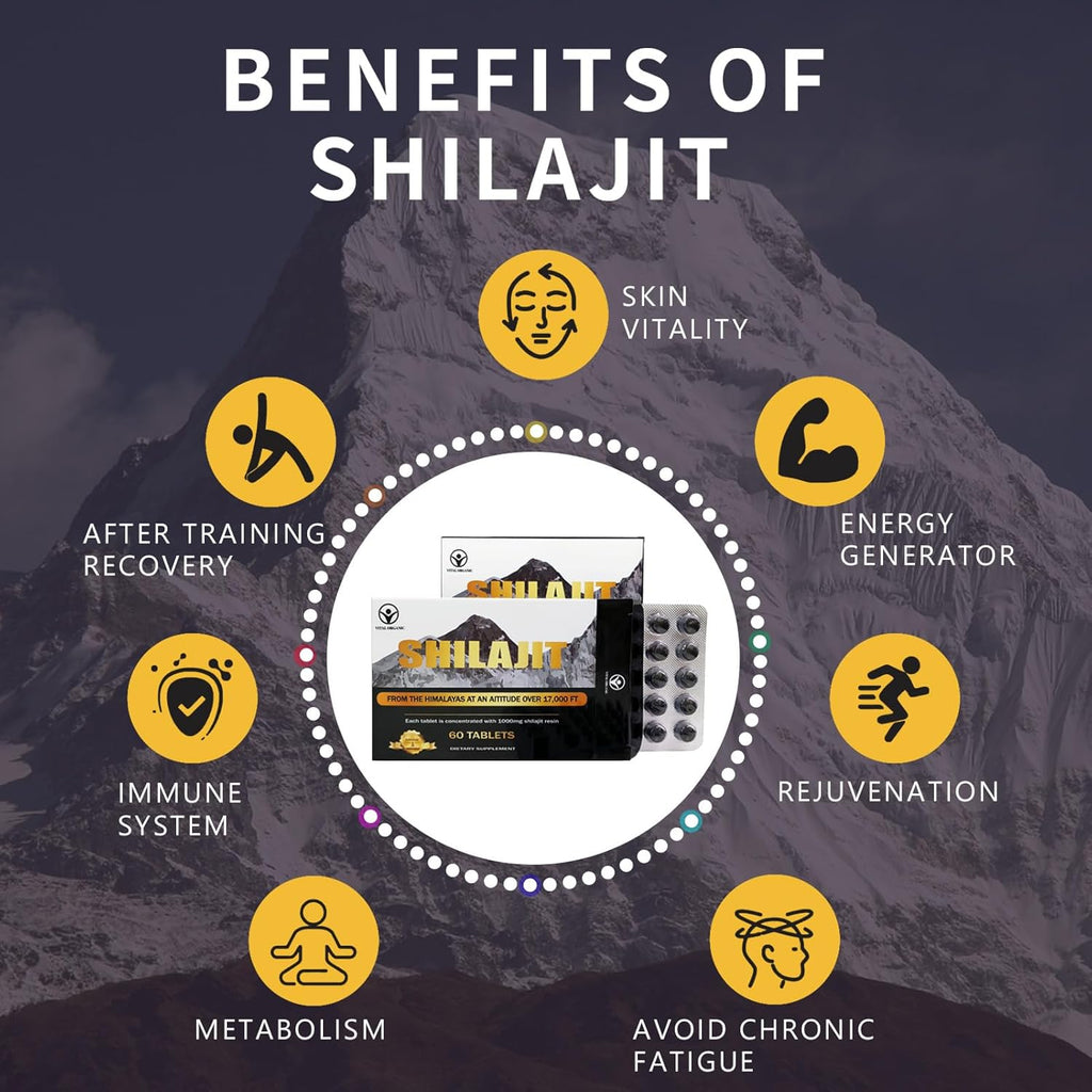 120 Shilajit Tablets, 1000mg each P100091