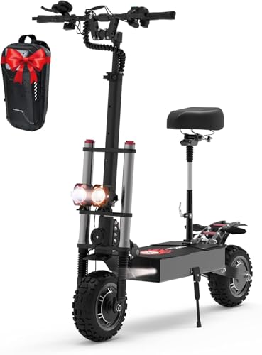 60V 38.4Ah Dual Motor Electric Scooter with 11" All-Terrain Tires D560