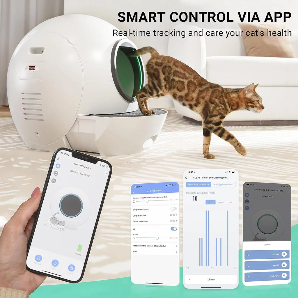 WiFi Smart Self-Cleaning Cat Litter Box K407