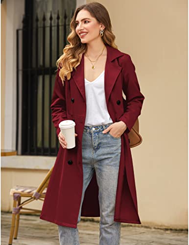 Double-Breasted Long Coat with Belt T37243