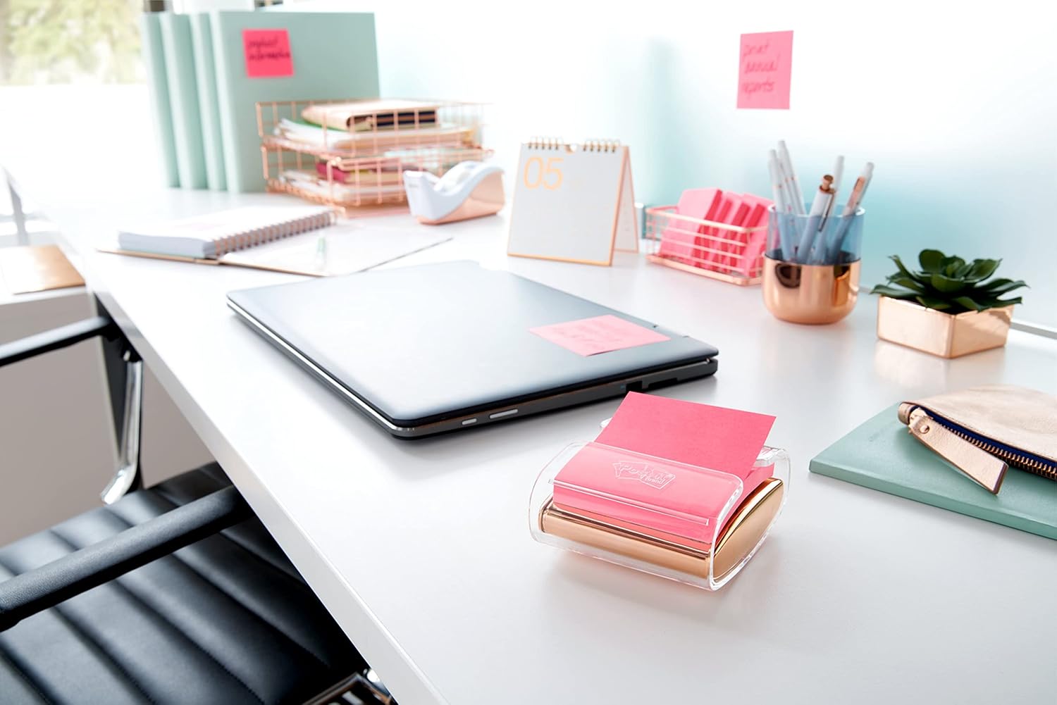 Rose Gold Pop-up Note Dispenser P47892