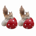 2 Squirrel Ornaments X1598