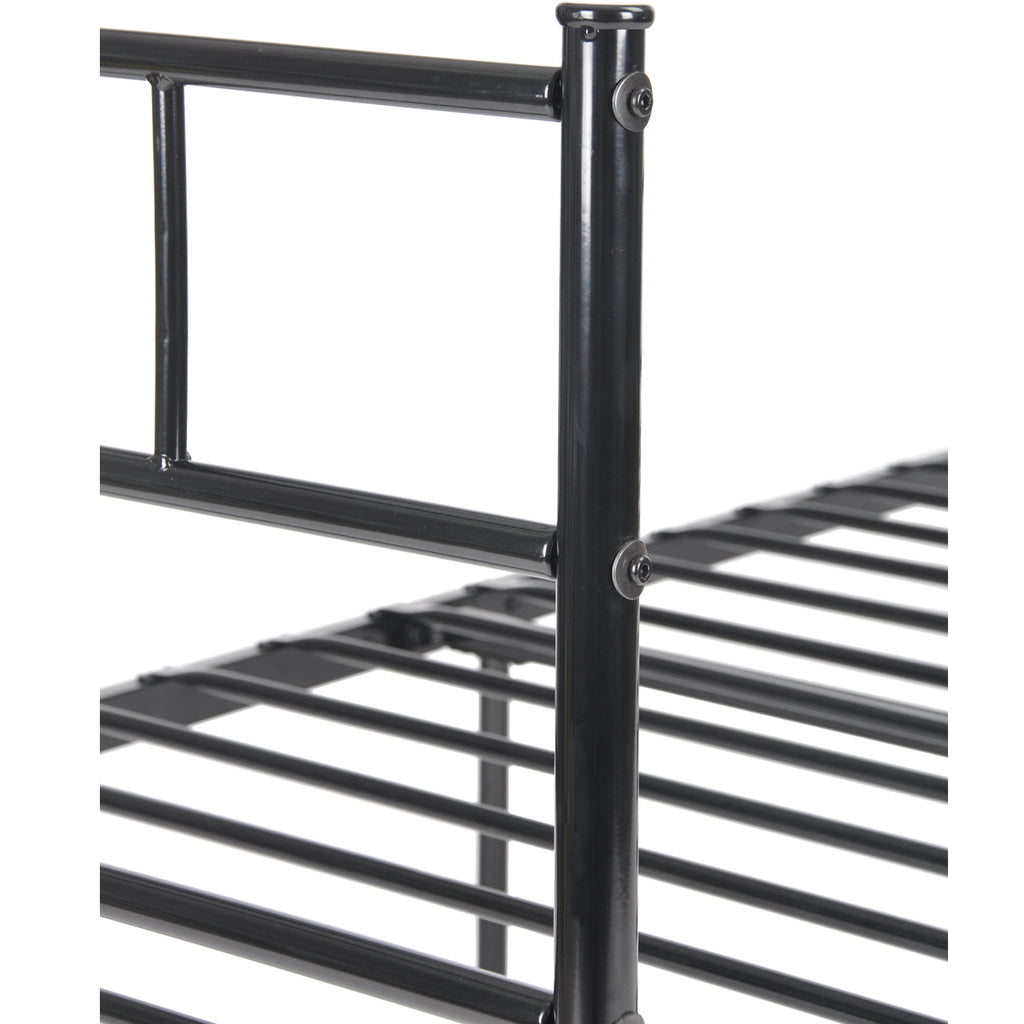 Black Metal Single Bed Frame Q911673