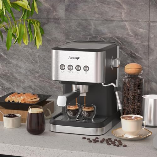 20 Bar Espresso Machine with Milk Frother Steam Wand, 50oz Water Tank A269