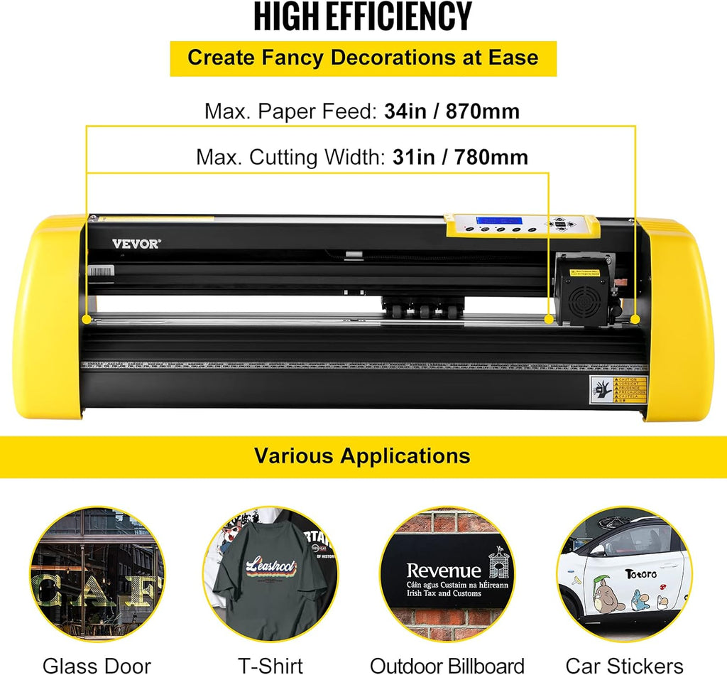34 in 870 mm Vinyl Cutter Machine with Stand L424
