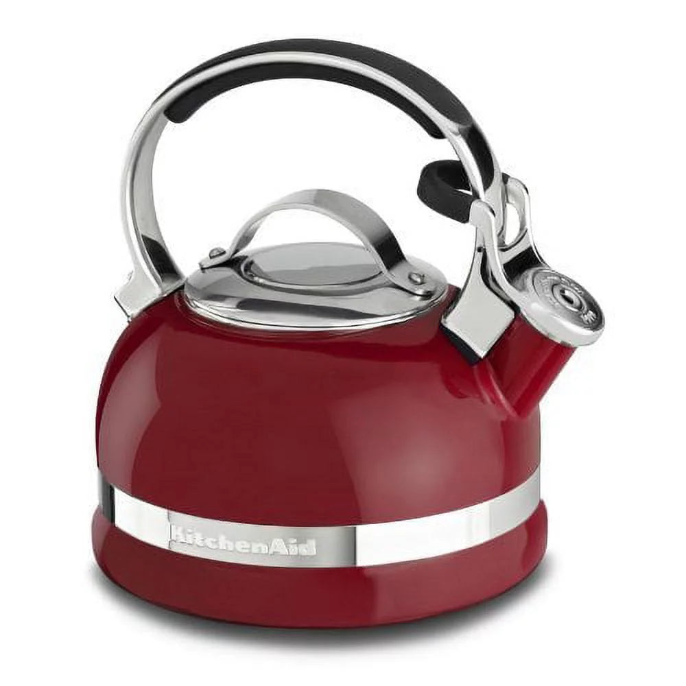 2.0-Quart Stainless Steel Kettle Empire Red F935