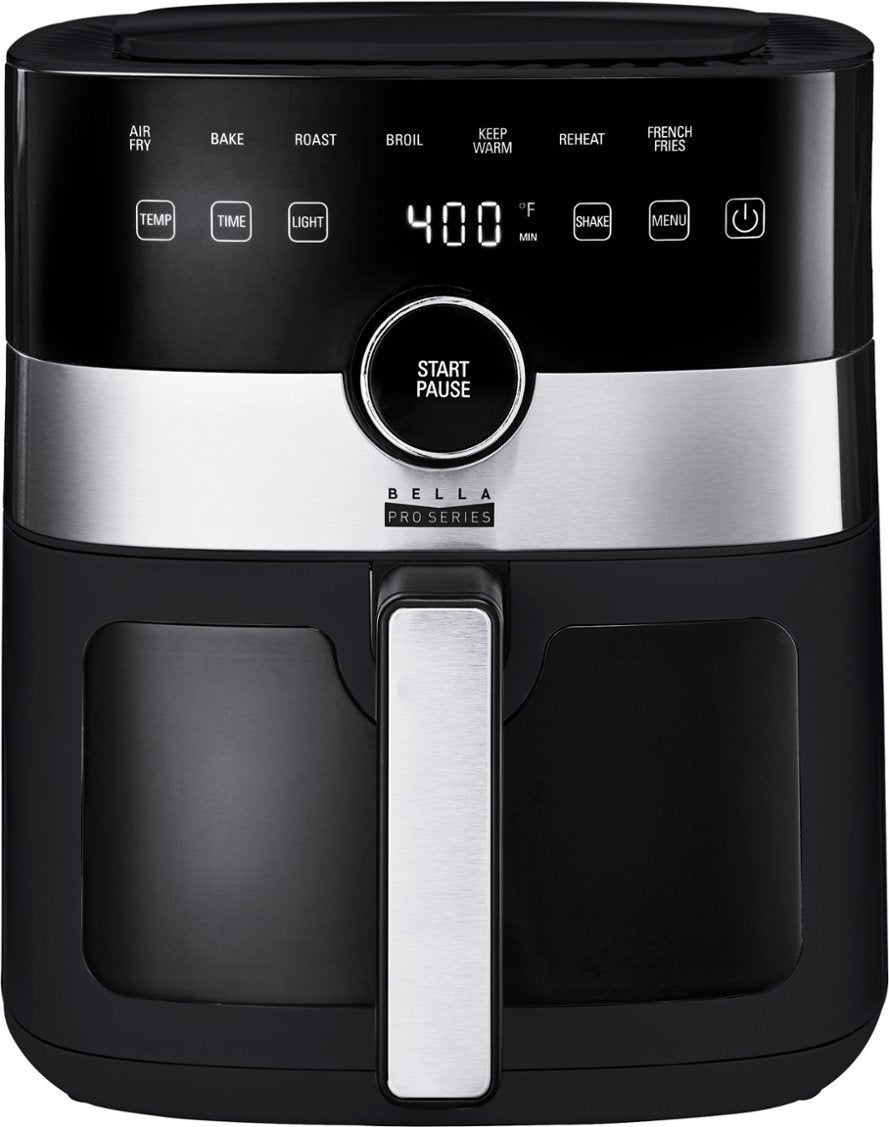 6-qt. Digital Air Fryer with Window Black S266
