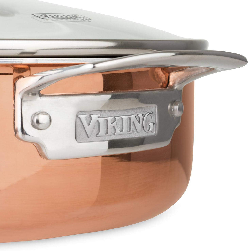 13-Piece Tri-Ply Copper Cookware Set O72127