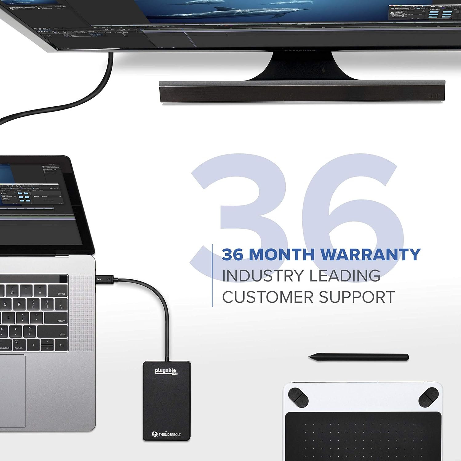 2TB Thunderbolt 3 External SSD NVMe Drive M7988