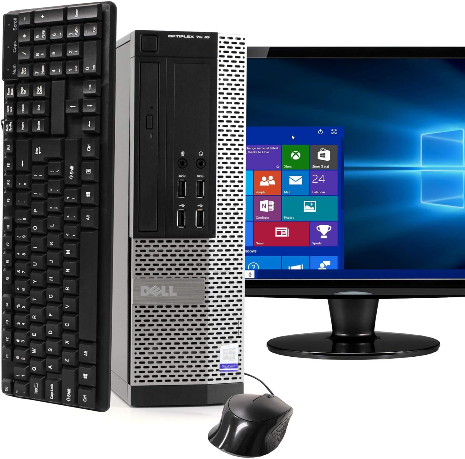 22 Inch LCD Intel Quad Core i5 8GB RAM 500GB HDD Windows 10 Pro Desktop V5145