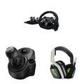 Black Driving Force Racing Wheel and Pedals with Shifter U9399