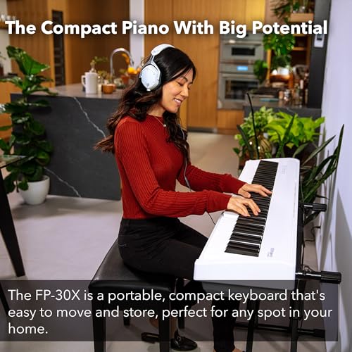 Black 88-Key Digital Piano with Adjustable Stand, Bench, Sustain Pedal T94207