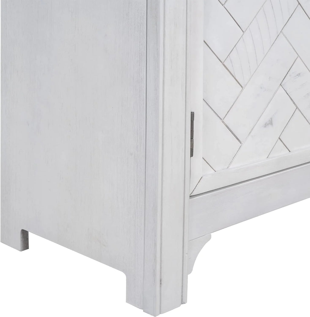 Antique Accent Cabinet with Adjustable Shelves J4541