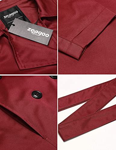 Double-Breasted Long Coat with Belt T37243