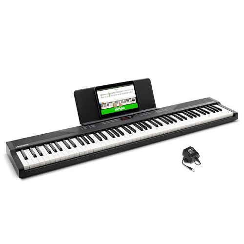 88 Key Keyboard Piano with 480 Sounds, Speakers, USB MIDI, Carry-Bag, Stand, Headphones, Pedal P4352