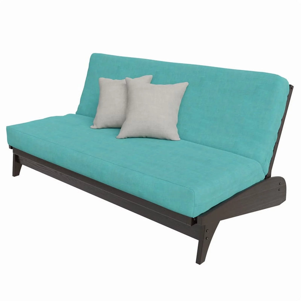 Full Size Dark Cherry Wood Futon Frame O590