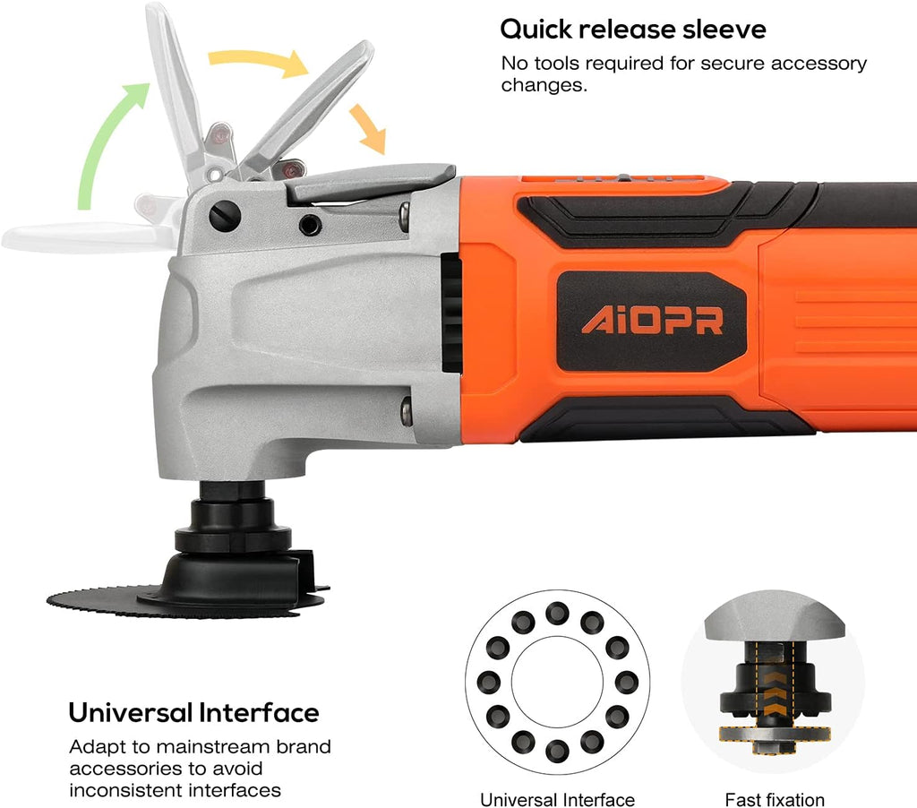 2.4Amp Oscillating Multi Tool with 40pcs Accessories I2991