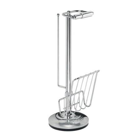 Chrome Toilet Caddy with Magazine Rack D413282