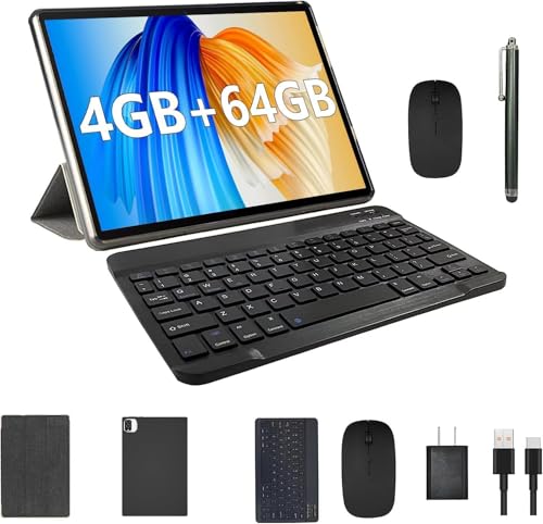 Blue 10.1 inch Android Tablet with Keyboard D551