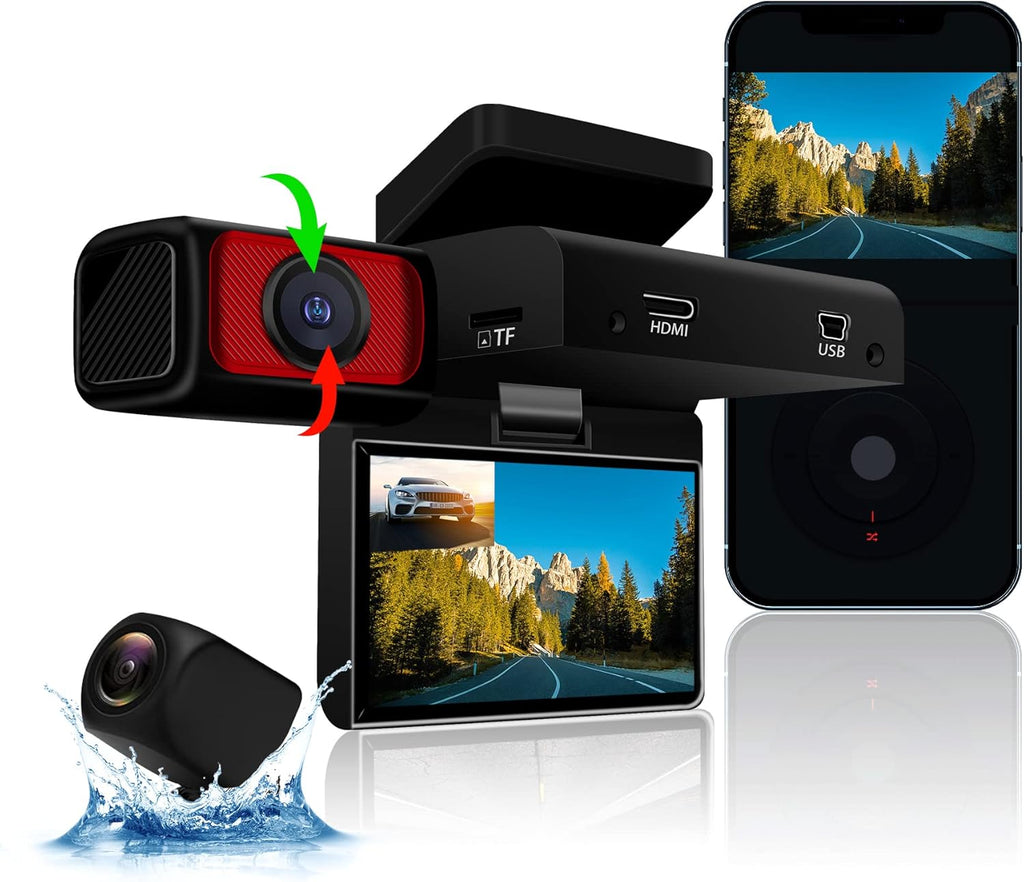 2.5K Dual Dash Camera with Night Vision U82946