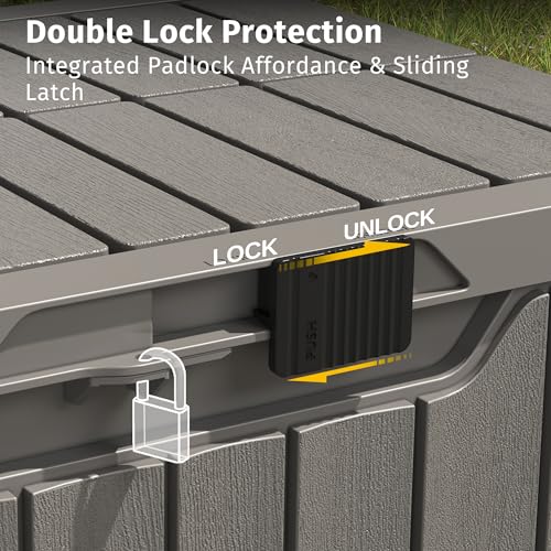 60 Gallon Grey Resin Outdoor Storage Box A272579