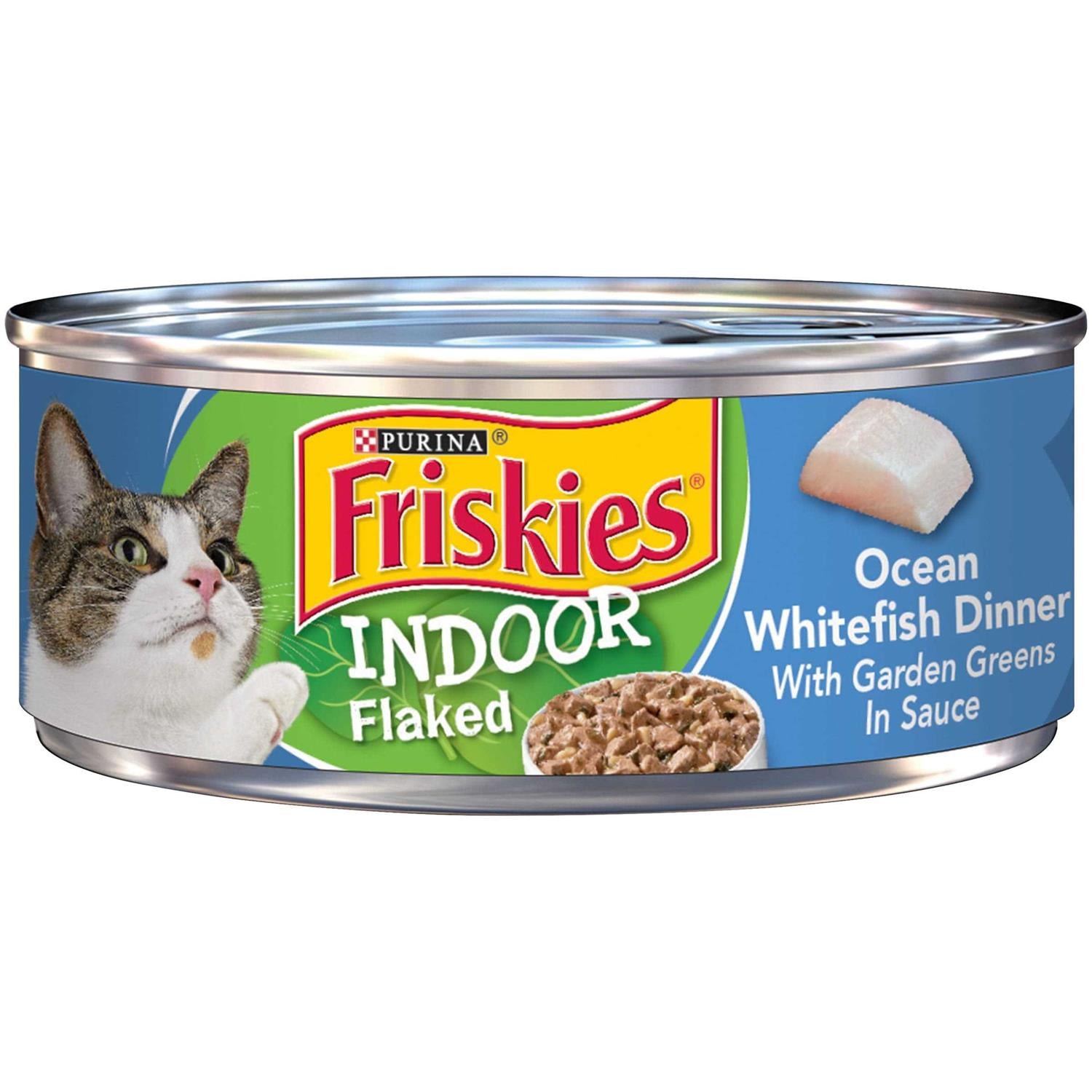 Indoor Flaked Ocean Whitefish Canned Cat Food L101