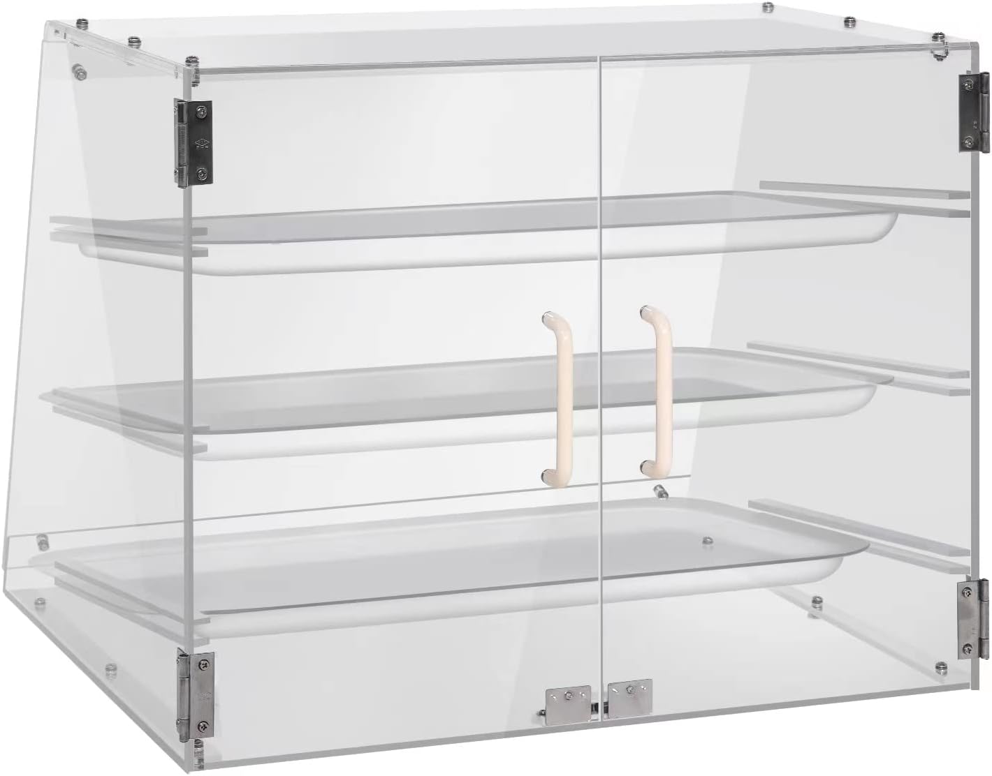 3 Tray Commercial Countertop Bakery Display Case with Rear Doors D543455