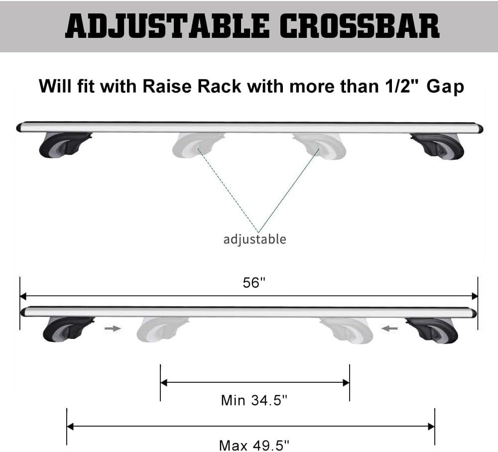 56'' Aluminum Roof Rack Cross Bars A6636
