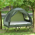 Elevated Folding Camping Cot with Sleeping Bag G2523