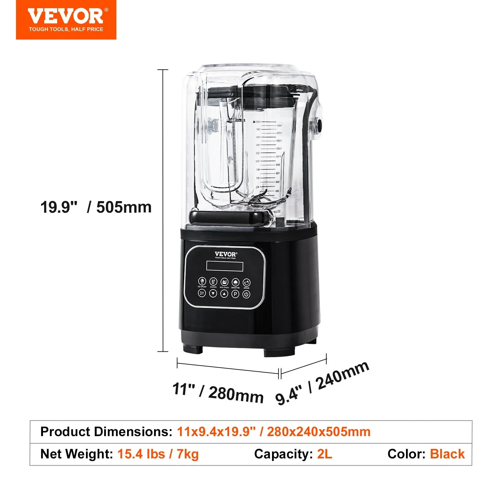 68 oz Stainless Steel Commercial Blender D960179