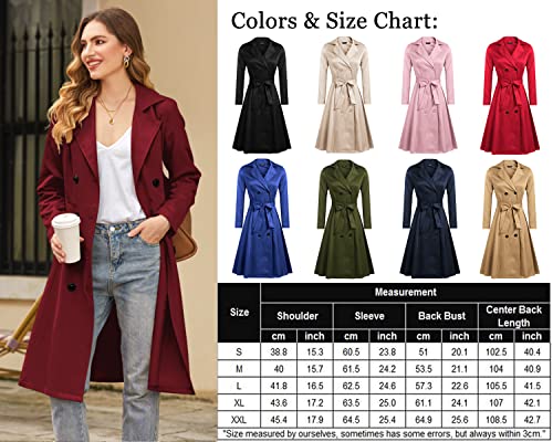 Double-Breasted Long Coat with Belt T37243