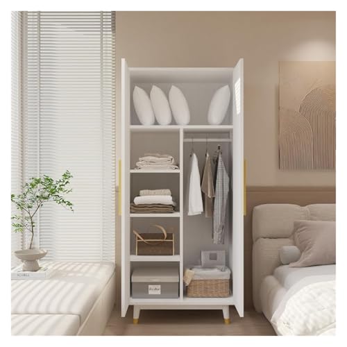4-Door Wood Wardrobe with 2 Drawers Z328