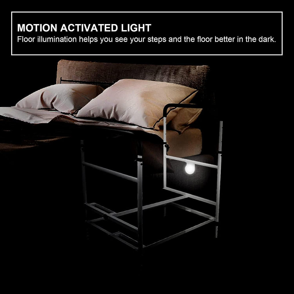 Heavy Duty Bed Rails with Adjustable Height and LED Light L16621